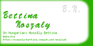 bettina noszaly business card