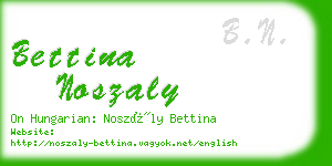 bettina noszaly business card